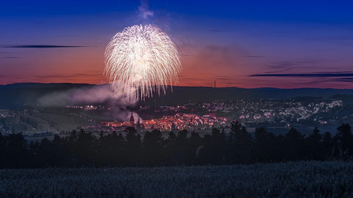 les feux d'artifices